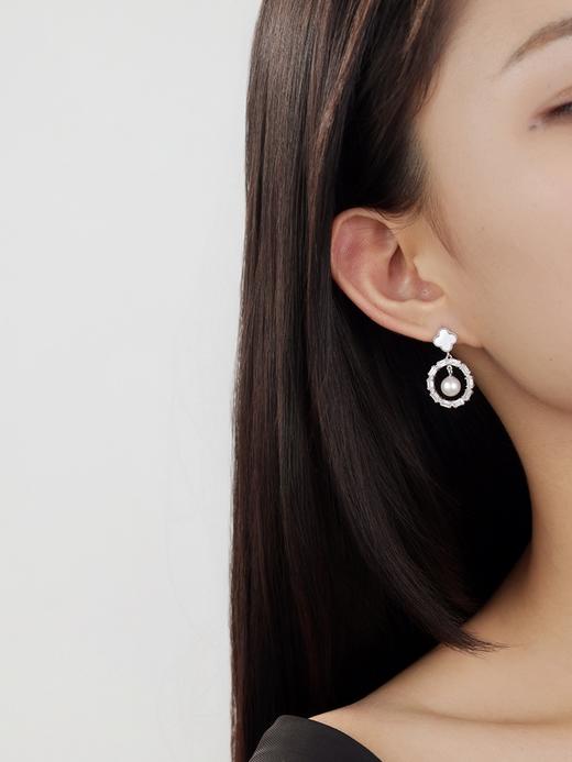 IIPO宜珠宜宝海棠纹新中式6-7mm 淡水珍珠925银镀金(礼盒装) 商品图6