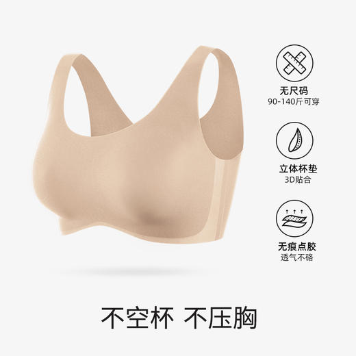🔥宝藏内衣！【幸棉小U领粉底液无尺码内衣24W101079】 🍂让你告别束缚的神器 幸棉无尺码内衣带你开启春日“轻”生活！ 商品图3
