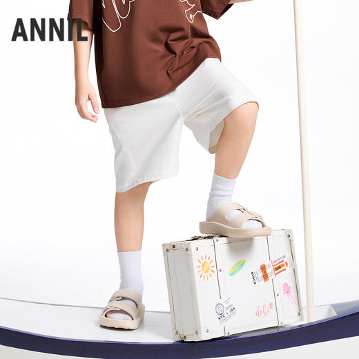 【实体店同款】男童全腰牛仔短裤夏季新款安奈儿童装AB526665 商品图1