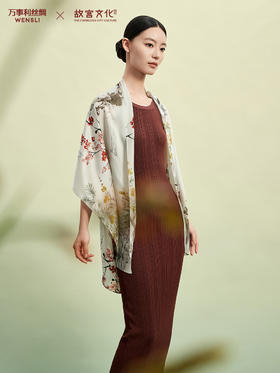 万事利×故宫文化联名款十二花神系列长巾