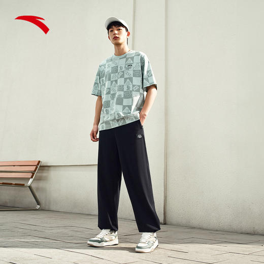 【M/L/XL/3XL断码】安踏冰丝运动长裤男夏季新款潮流百搭休闲裤宽松直筒卫裤跑步裤子152528310S【无货退款】 商品图0