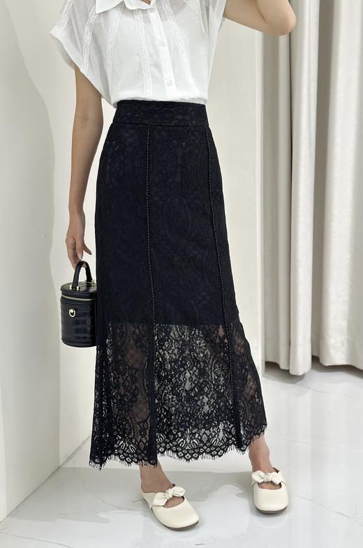 74B20213#流苏蕾丝一步裙 商品图1