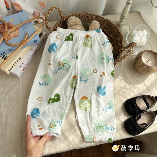 【拍1发3！夏季A类纯棉防蚊裤】夏季薄款婴儿宝宝透气家居凉凉防蚊裤 夏男女童空调房束脚裤 户外居家幼儿园排汗透气宝宝裤 商品图6