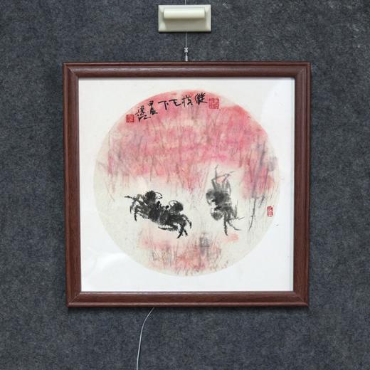 梁江《纵横天下》国画原作28CM*28CM 手绘宣纸作品含框 商品图2