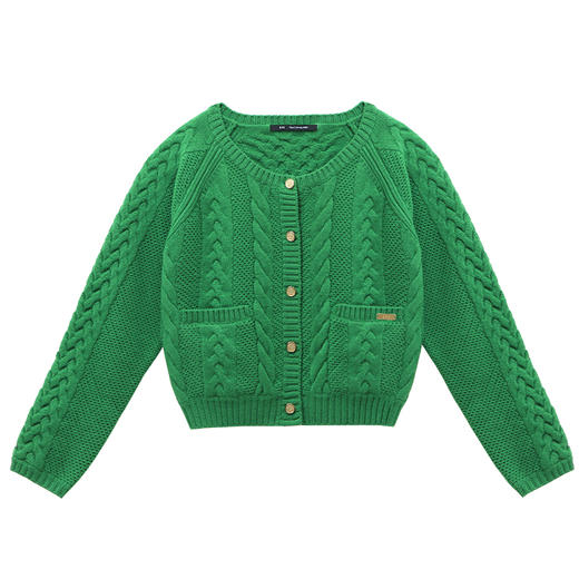 RSG郭培成衣品牌纯羊毛编织开衫长袖薄毛衣外套上衣 商品图4