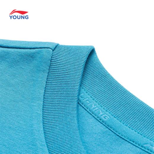 【承包不退不换】李宁童装2024夏季男大童棉质舒适吸汗运动休闲短袖圆领T恤YHSU131【库存有限，如无货将做退款，介意慎拍！】 商品图2