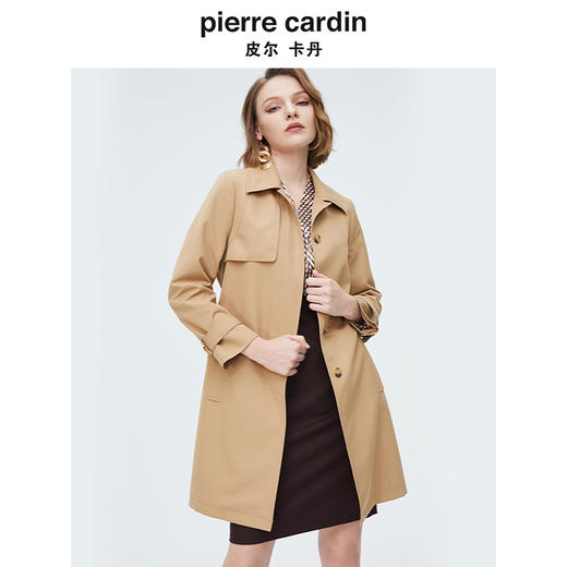 [皮尔卡丹女装]简约知性修身通勤干练气质连衣裙 商品图3