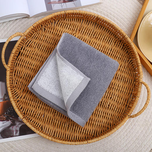 【双面毛巾】全棉双面毛巾纯色浴室洗脸面巾高克重纯棉酒店宾馆 商品图6