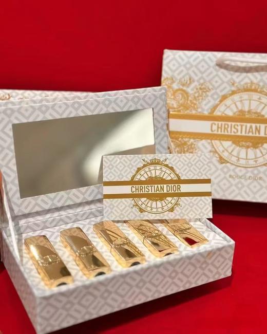 【溯源保税仓发货】迪奥dior烈焰蓝金唇膏套组（新版限定）1.5ml*5支 #999丝绒#840丝绒 #720丝绒#777哑光#888哑光7-10天发货【龙菲精选】 商品图2