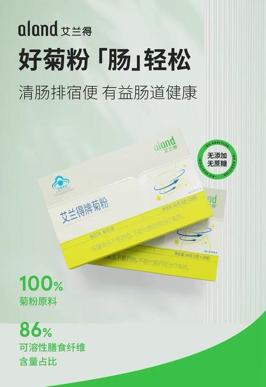 【4.26王炸割肉价】艾兰得牌菊粉84g（3g*28袋）*3盒（限25年12月） 商品图1