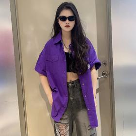 MC花色拉链长袖防晒外套50401（紫黑）夏季252160250321