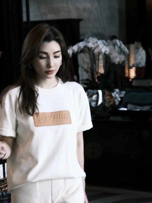 驴家 LV 25浮雕皮标棉质针织T恤（DY） 商品图3