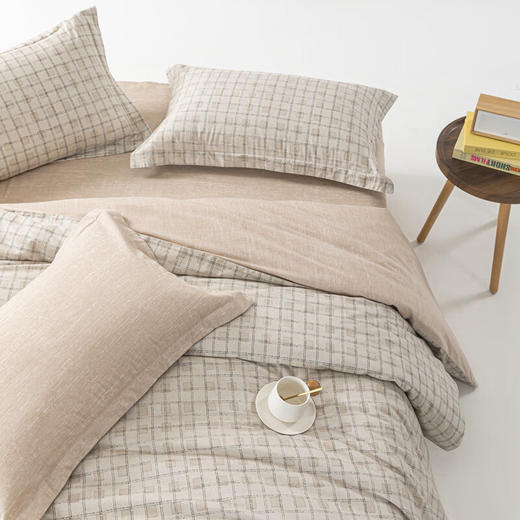 【分仓直发包邮】无印良品60支新疆长绒棉四件套（经典格/牛仔格）MJ-T2024-0291 商品图6