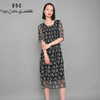 RSG郭培成衣品牌法式复古花纹连衣裙显瘦减龄长裙 商品缩略图2