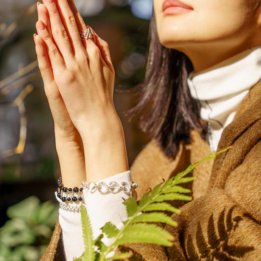 【郑合惠子同款】alodia.co 品牌直发 纯净心语白水晶手链 925银设计款手串 商品图4