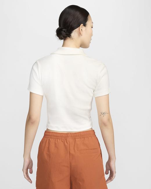 Nike 耐克Sportswear Essential 女子短袖翻领上衣 polos短TDV7885-133 商品图1