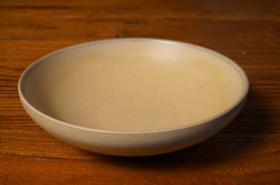 拉丝米黄深盘 7寸