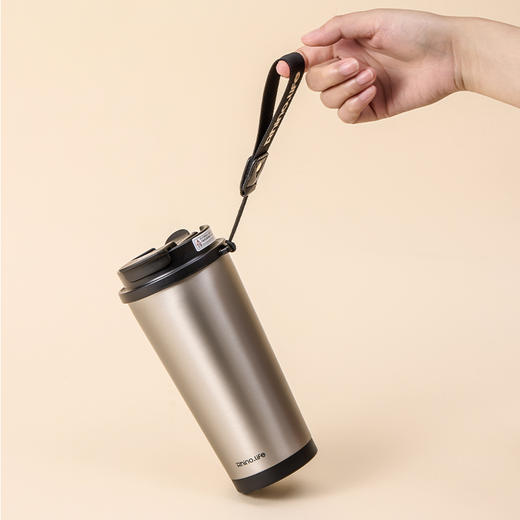 TD50203819  独角犀 Rhino.life 【我犀艺术家】系列 双饮咖啡杯 格雷灰500ml 商品图6