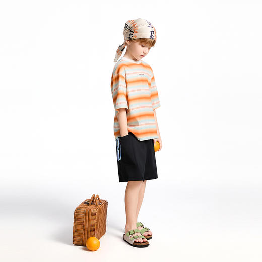 【实体店同款】男童全腰针织中裤夏季新款安奈儿童装AB526666 商品图5