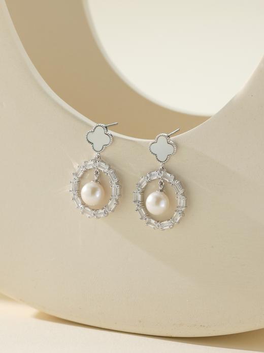 IIPO宜珠宜宝海棠纹新中式6-7mm 淡水珍珠925银镀金(礼盒装) 商品图2