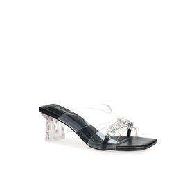 豪麟名鞋奥莱迪嘉女鞋凉拖牛皮革+PVCDJHJA51WL009黑色  原价1660元