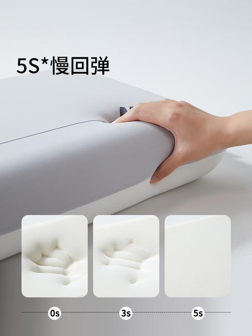 佳丽斯慢回弹裸肌舒适面料深睡记忆枕 商品图9