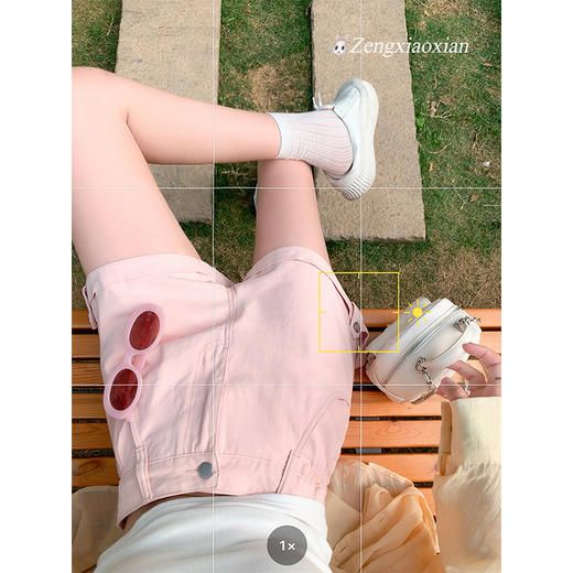 【129元任选2件】现货！简约高腰宽松显瘦牛仔短裤 商品图4