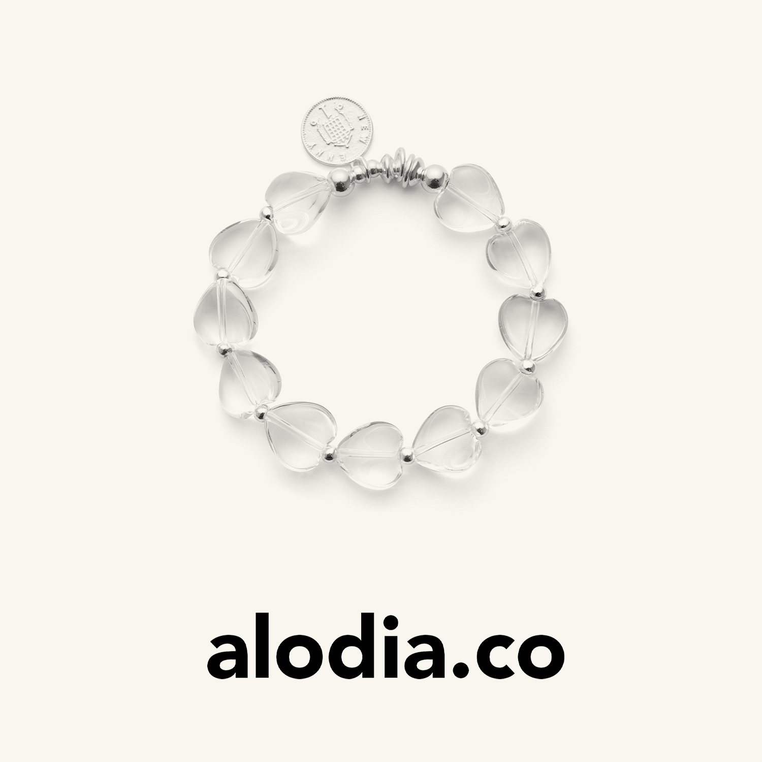 【郑合惠子同款】alodia.co 品牌直发 纯净心语白水晶手链 925银设计款手串