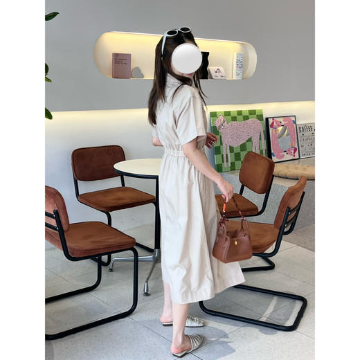 2504412    小禾 松紧腰衬衫领连衣裙 商品图6