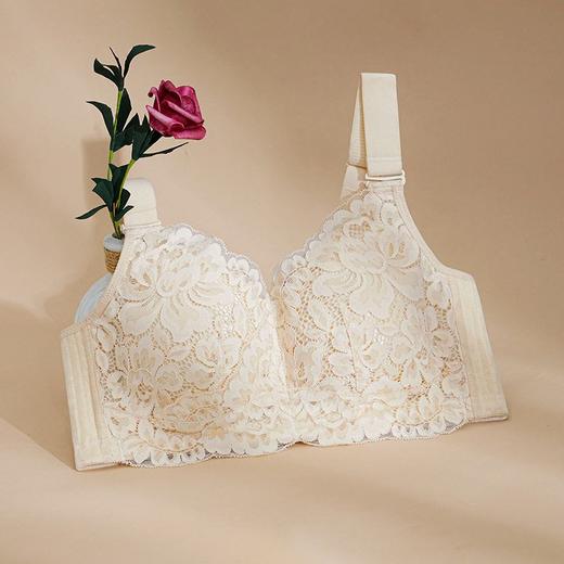 QC-W6169*  新品大胸显小文胸薄款内衣无钢圈聚拢超薄性感蕾丝收副乳（单件） 商品图2