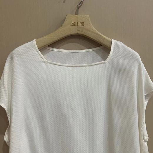 【抖音专属】方领套头衫（23708339-凝脂） 商品图2