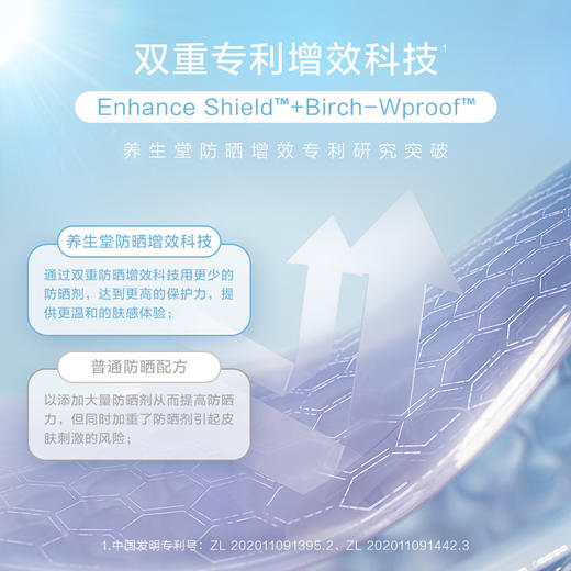 【新品上市】养生堂修颜养肤隔离防晒乳温和防水三色防晒御养焕亮 商品图4