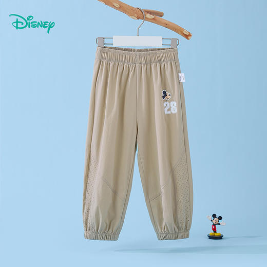 迪士尼童装儿童运动休闲裤男童轻薄透气长裤夏季宝宝防晒防蚊裤ZD2EK013 商品图4
