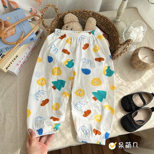 【拍1发3！夏季A类纯棉防蚊裤】夏季薄款婴儿宝宝透气家居凉凉防蚊裤 夏男女童空调房束脚裤 户外居家幼儿园排汗透气宝宝裤 商品图5