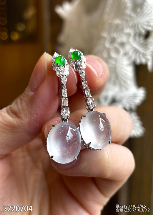 5220704，蛋面耳坠。具体价格微信咨询 商品图3
