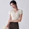 【限时秒】YOGACODE【火树银花系列】新款瑜伽服短袖T恤女带胸垫修身显瘦运动短袖DWY115018 商品缩略图4