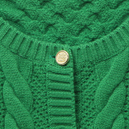 RSG郭培成衣品牌纯羊毛编织开衫长袖薄毛衣外套上衣 商品图3