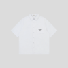 GOODBAI 表情logo刺绣口袋翻领oversize短袖衬衫 商品缩略图1