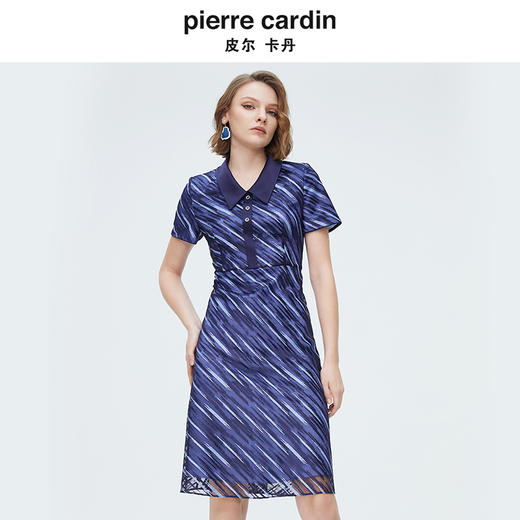 [皮尔卡丹女装]轻商务通勤修身简约知性气质连衣裙 商品图4