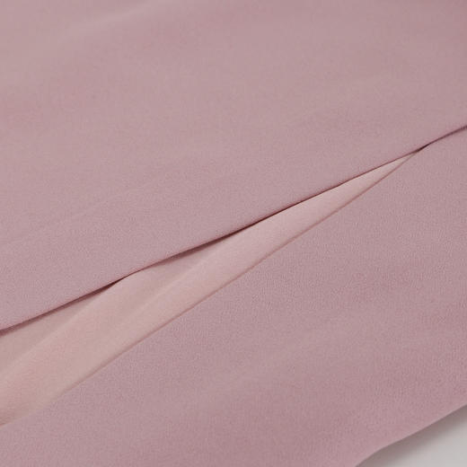 QF873斯尔丽2025夏季新款纯色钉珠腰间收褶显瘦钉珠奢华气质高雅连衣裙 商品图8