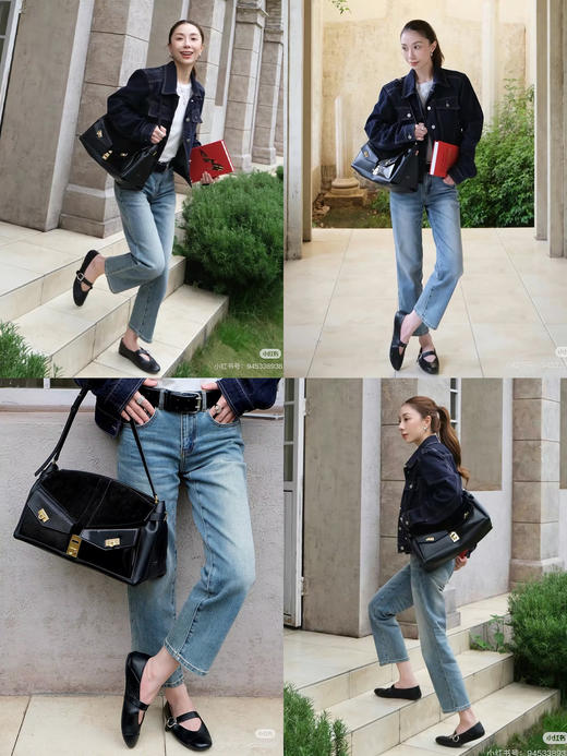 HIDEMI 多重水洗做旧显瘦复古中低腰九分小脚牛仔裤 商品图2