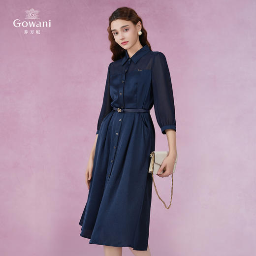 乔万尼连衣裙新款女夏透气舒适优雅连衣裙EM2E747 商品图1