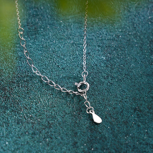 子佩集S925银【盛夏流光】套链【TL013148】纯银绿玉髓项链2412 商品图3