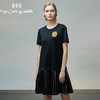 RSG郭培成衣品牌原创高级设计感小众拼接百褶T恤连衣裙 商品缩略图0