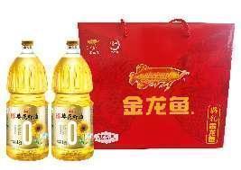 金龙鱼阳光优+零反葵花籽油礼盒1.8L*2