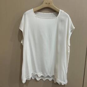 【抖音专属】方领套头衫（23708339-凝脂）