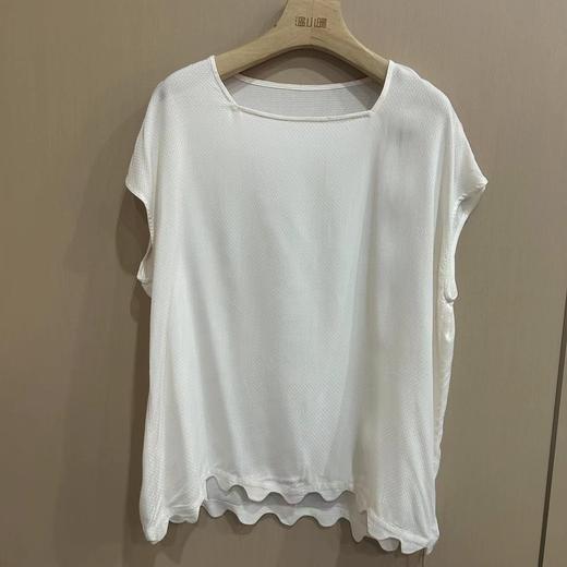 【抖音专属】方领套头衫（23708339-凝脂） 商品图0