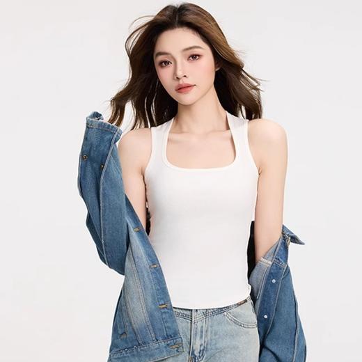 内茵带胸垫方领背心|双C线显瘦显腰细，单穿内搭都好看 商品图3