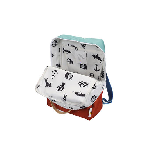 Sticky Lemon小柠檬 深海系列 大号（湖绿/红棕） 儿童背包 适合4岁+ SL1802275 商品图1