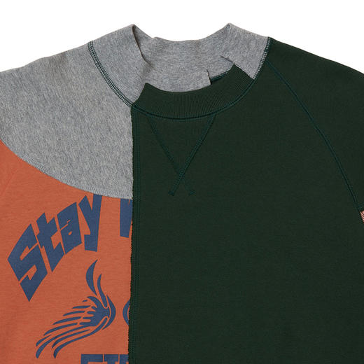 kolor BEACON Sweater REMAKE不规则拼接短袖圆领卫衣 商品图1